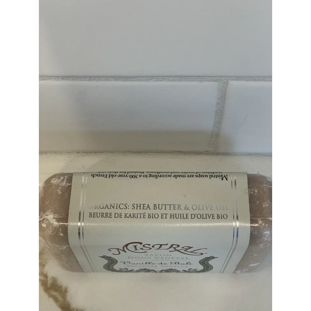 Mistral Vanille de Bali Gentle Bar‎ Soap 7 oz/200 g France Balinese Vanilla NEW